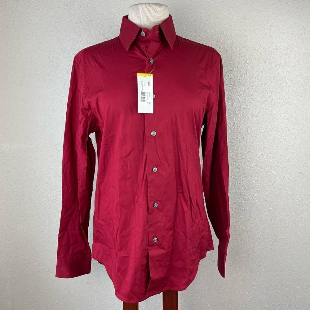NWT Structure Slim Stretch Fit Button Down Shirt